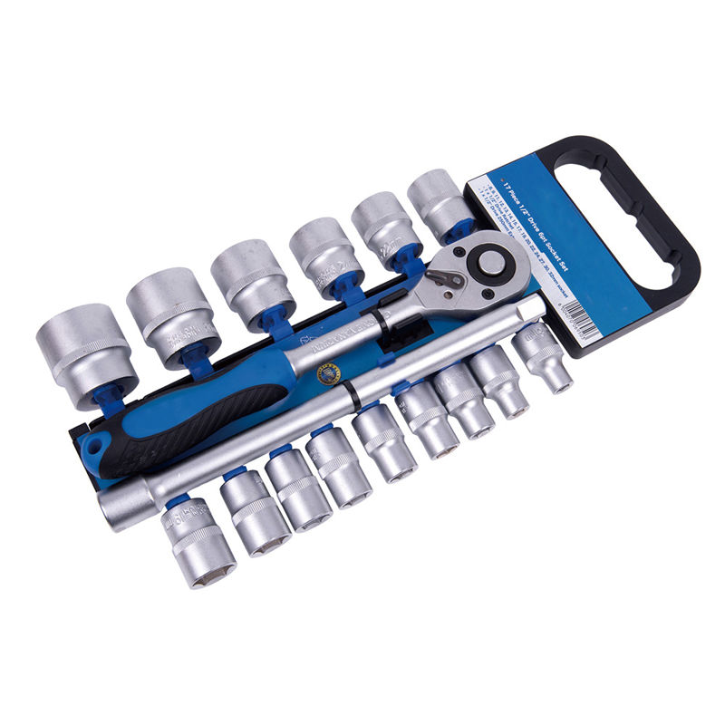 HT-09 17 piece 1/2 inch drive 6 pt socket set